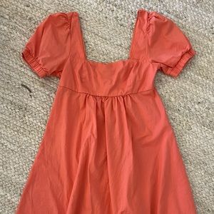Square neck wild fable orange dress